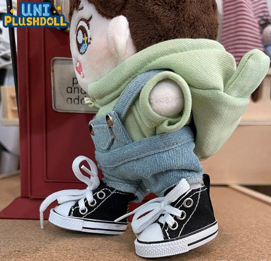 Uni Plush Doll Casual Lace-Up Canvas Shoes  20cm Plush Cotton Doll Shoes (clothes)