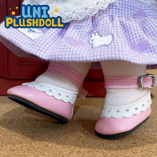 Uni Plush Doll Lace Leather Shoes 20cm Plush Cotton Doll Clothes